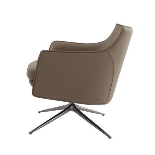 Modern Lounge Room Aniline Leather Arm Chair