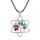 Collar con colgante de árbol de la vida con pentagrama, joyería de moda con piedras caídas de Chakra de cristal para mujeres y niñas