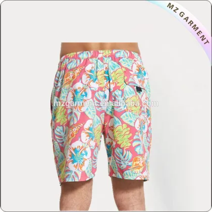 Men's printed brand name board shorts