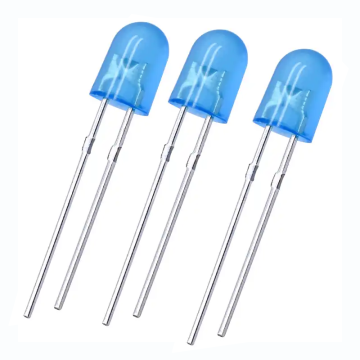 5mm Oval LED - Blue, Red, Green, Yellow, White; 25 Water Clear/Color Diffused UV LED Datasheet (5V Highlight or OEM 4V 20mA)
