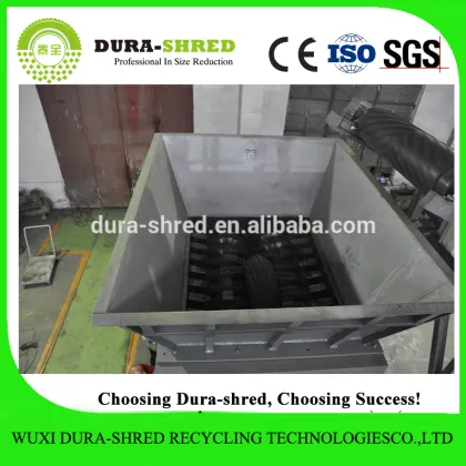 Dura-shred recycled rubber tire mulch machine