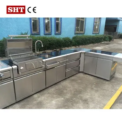 Commercial Use Outdoor BBQ Griller Gas Outdoor Kitchen Cabinet