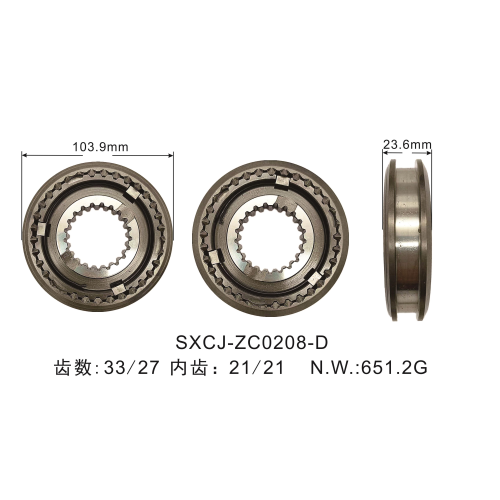 Gruppo sincronizzatore di trasmissione manuale delle parti auto VLT2374 / 39522100 per trattore Massey Ferguson