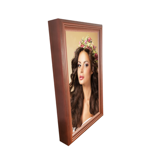 21.5 inch wood photo frame advertising video monitor