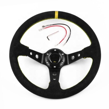 350MM Aluminum Deep Dish Racing Spare Parts Steering Wheel