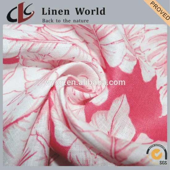 2836 100%Linen 17*21 52*53 55/56" Printed Fabric