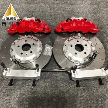 Custom M-RACE Car Disc Brake Kit 6-Piston Caliper 370mm-410mm