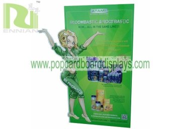 Cosmetic Cardboard Displays Ensd008 Green Corrugated Displays