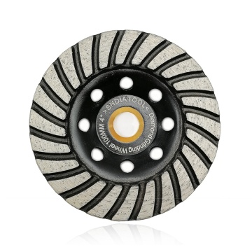 4IN 100mm Turbo Sintered Diamond Abrasive Grinding Cup Wheel for Concrete & Stone