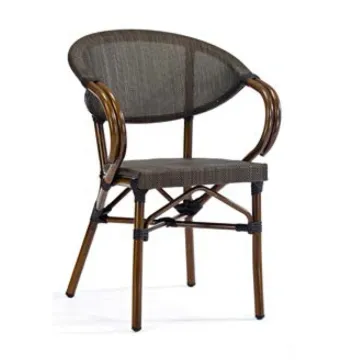Hot Sale Teslin Mesh French Cafe Bistro Chair for Outdoor