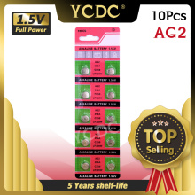 YCDC 10 Pcs AG2 1.55V Alkaline Batteries G2 396A LR726 SR726W GP397 1164SO SR59W SR726 Coin Battery Button Cell For Watch Toys