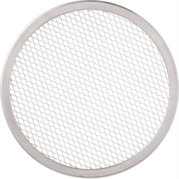 Pusingan Pusingan Aluminium Pizza Mesh Screen Baking Baking