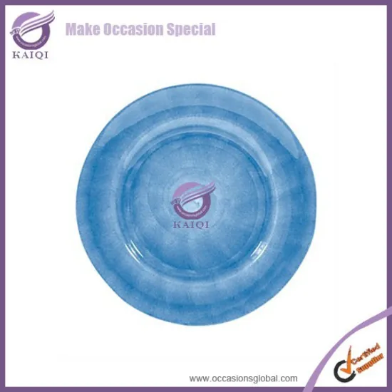 18223 Mateus Light Blue Euro Personalised Charger Plate Earthenware/Flatware/Kitchenware