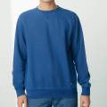 Herren Mode Cotton Indigo Langarmpullover Sweatshirts