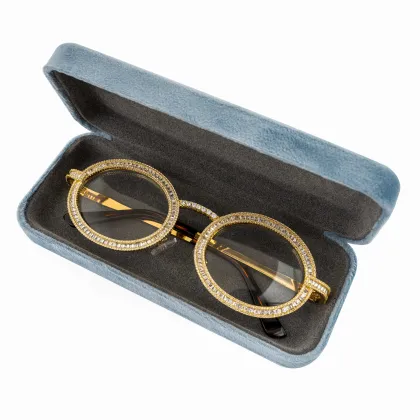 Oval Diamond Glasses Frame