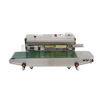 HZPK FR900 Small Industrial Continuous Polybag Plastic PP Bag Heat Sealing Machine 400mm