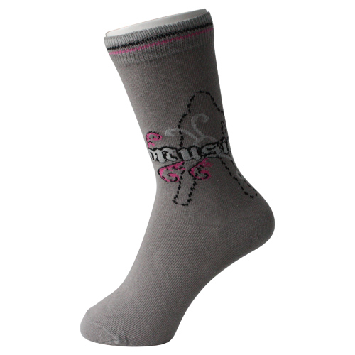 Gray Flicka Ankel Cotton Socks