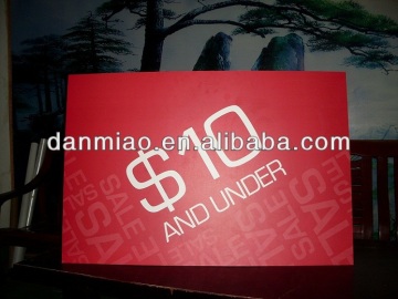 Sales promotonal printing poster on 5mm PVC board with strut