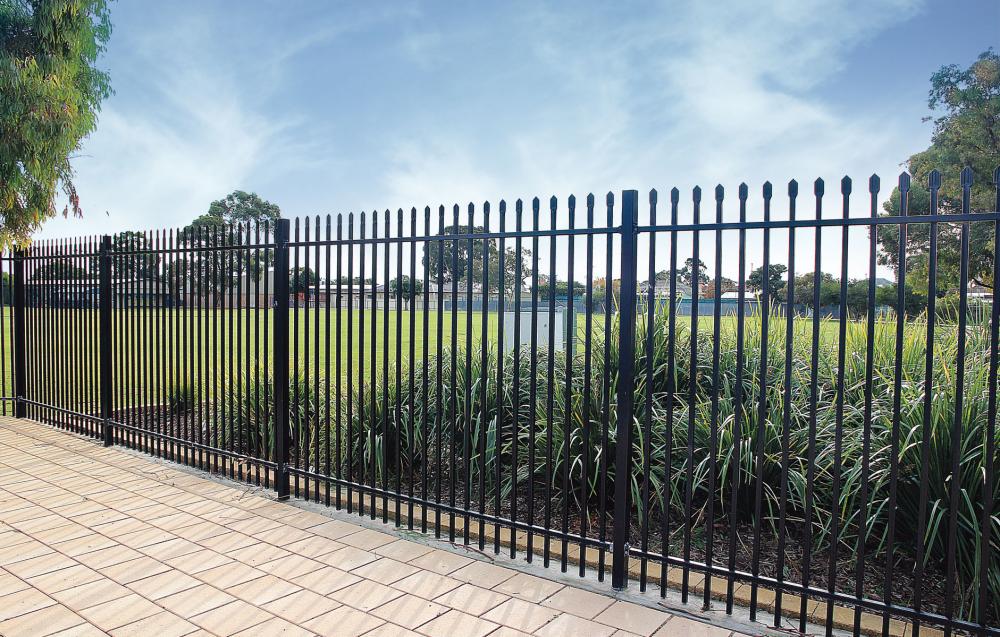 pvc coated ornamental wrought iron fence