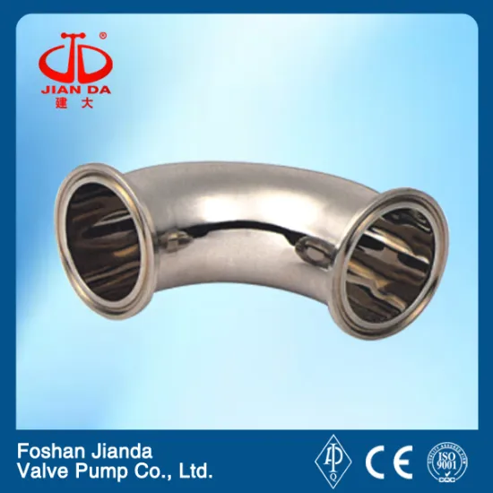 sanitary stainless steel quick-install elbow