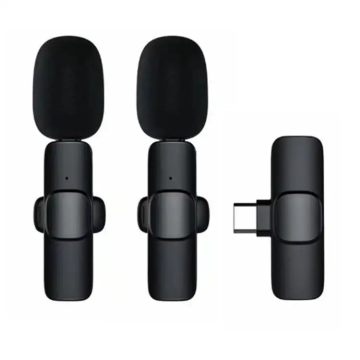 K8 K9 Type-C Interface Bluetooth Wireless Dual Lavalier Microfoon System voor iPhone iPad