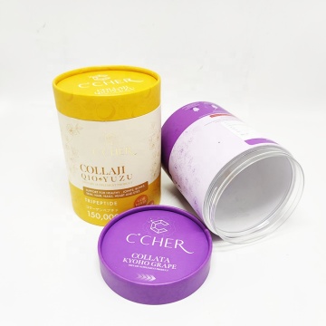 Airtight Paper Tube with Plastic Jar Inside - Composite Paper Cans with Screw Lid