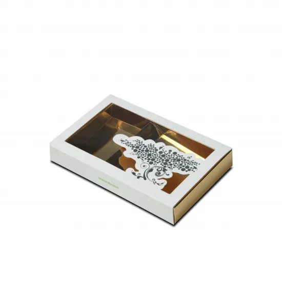 Small Sliding Gold Paper Window Box
