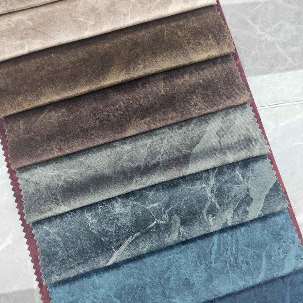Luxury Crushed Holland Velvet Fabric for Sofa