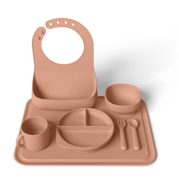 幼児のための食品等級のシリコーンの子供食器の設定