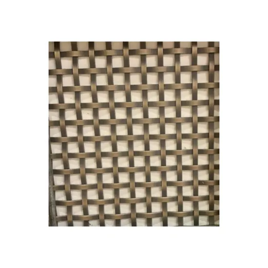 Customized Color Bronze Decorative Stainless Steel Wire Mesh for Furniture and Cabinet Doors
