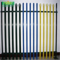 Heavy duty steel picket palisade fence