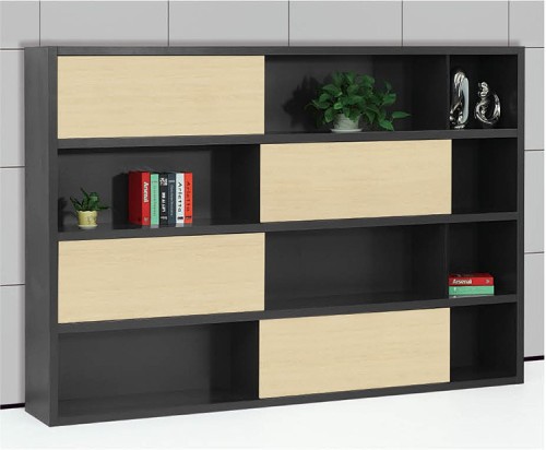 simple design melamine filing cabinet wooden bookcase specification