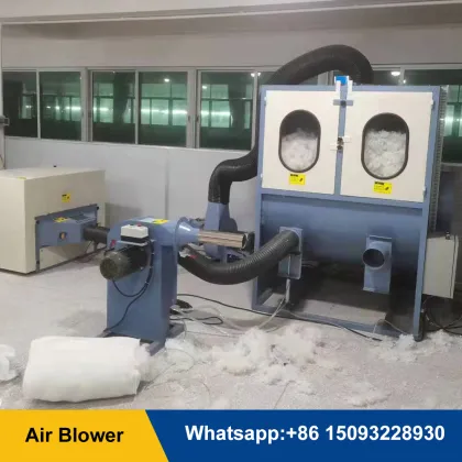 Adjustable Airflow Blower Waste Cloth Stuffing Machine with Sponge Crushing Filling Line