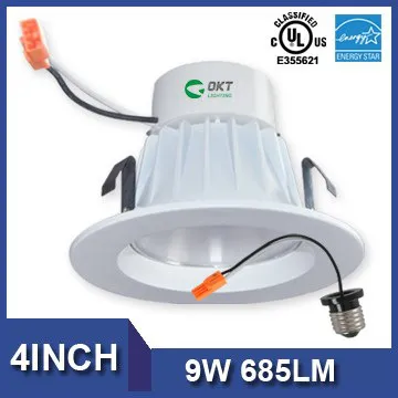 UL Energy Star 4inch 9W Dimmable retrofit led can lights