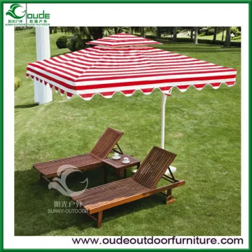beach beds chairs with umbrelal
