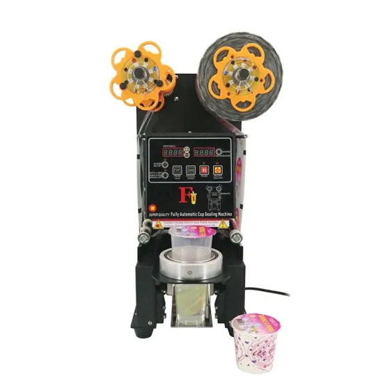 Plastic Disposable Tray Sealing Machine for PP PET Cup Film Heat Sealing