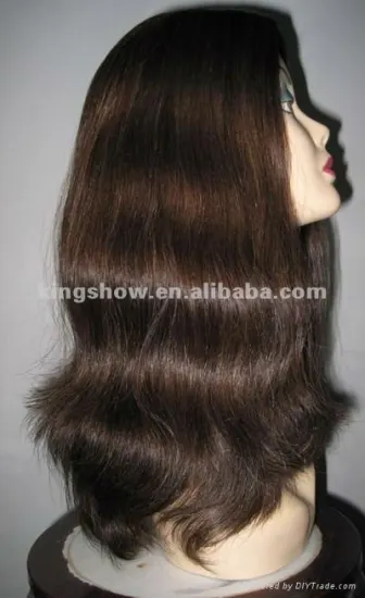 half hand half machine blond human hair lace front wigs