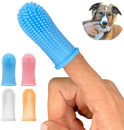 Matkvalitet Silikonhund Fingerbrush tandborste
