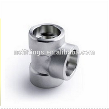 ASME B16.11 F316L stainless steel SW Tee class 3000/6000 for oil drilling tools