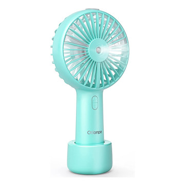 Portable Misting Fan with 3 Speeds, 2500mAh Battery, and Water Spray