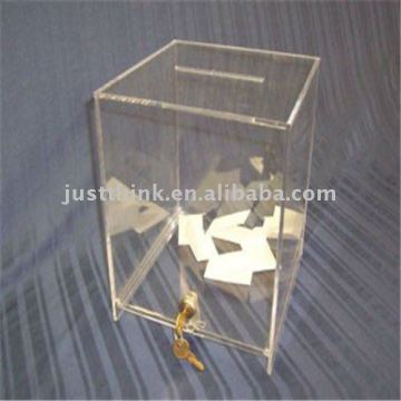 Customized Acrylic Ballot Box with Lock FZ-HG-0713-1