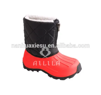 Children furry snow boots
