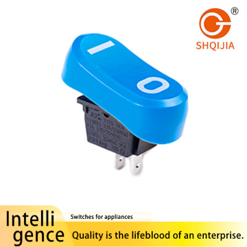 R13-11T Series Blue Boat Shaped Toggle Switch