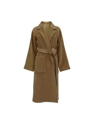 Women's brown wool coat