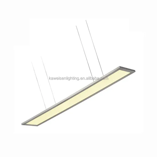 Smart 0-10V DALI Dimmable Hanging LED Panel Light with Aluminum Frame and Hanging Wire - 120x10cm