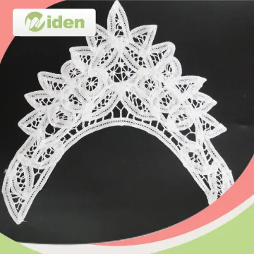 New Indian Jacquard Woven Collar Lace Designs Battenburg Neck Lace