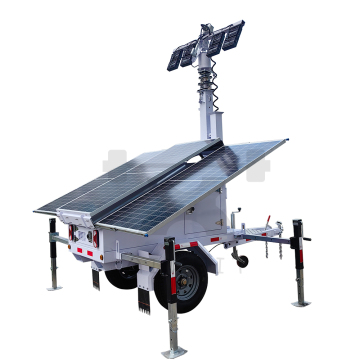 Portable Mobile Solar-Powered Hydraulic Telescopic Mast LED Flood Light Tower