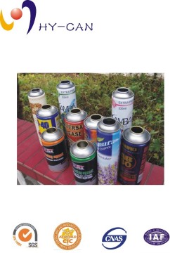 High pressure empty aerosol tin can/cone/dome for car care spray products with factory price