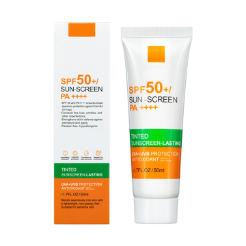 OEM Logo personnalisé Secrure solaire Crème Sunblock étanche UVA UVB Protection SPF 50+ PA ++++