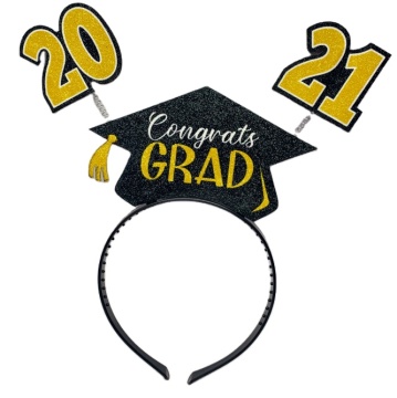 2023 Newest Black Graduation Bling Bling Headband